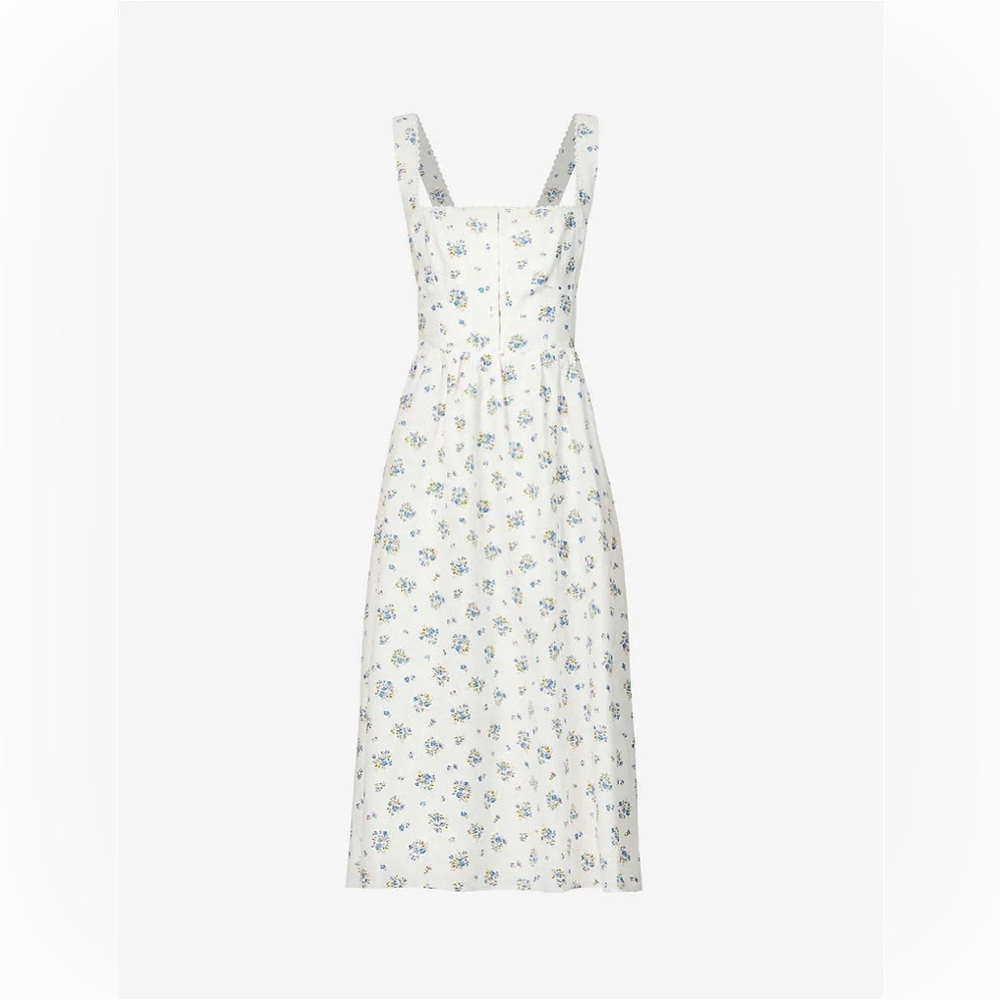 Reformation Tagliatelle Floral-print Linen Midi Dress - Picture 2 of 10